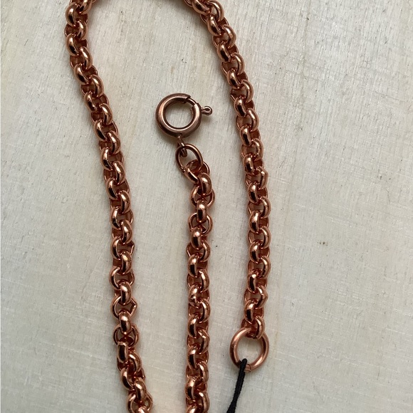 New vintage SOLID COPPER rolo cable chain bracelet - Picture 5 of 7